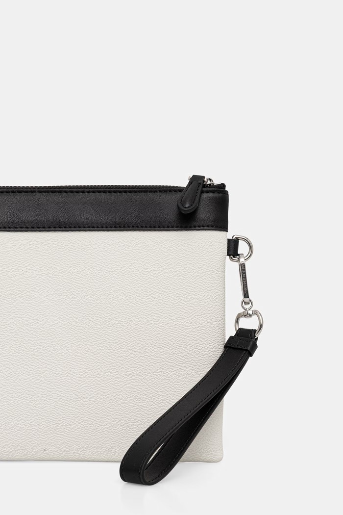 Akcesoria Karl Lagerfeld kopertówka damska IKON B3W32088 beżowy