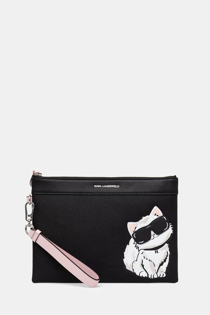 Karl Lagerfeld pisemska torbica ženska IKON črna B3W32088