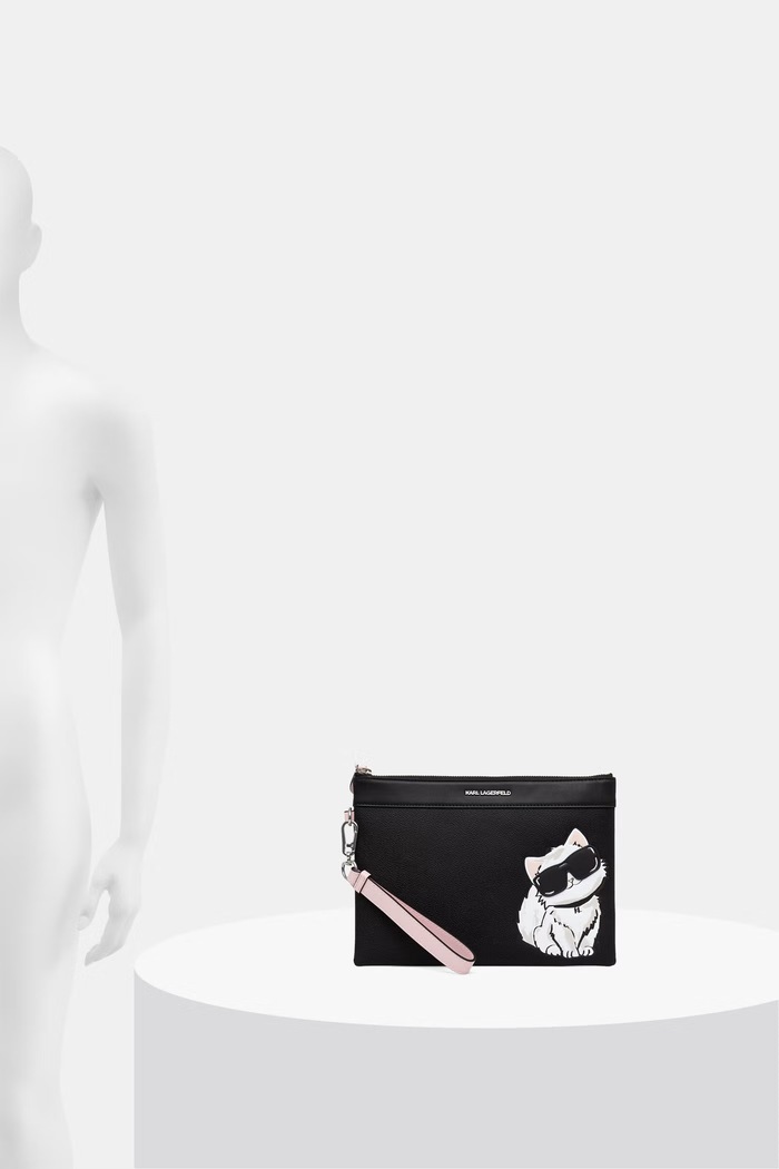 Karl Lagerfeld pisemska torbica ženska IKON B3W32088 črna