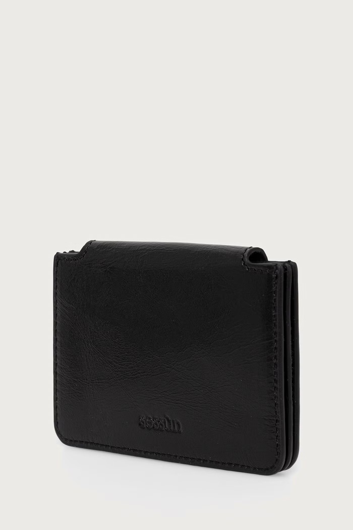 Sessun Etui na karty damskie skórzane CARDIVI 26103003 czarny AW26