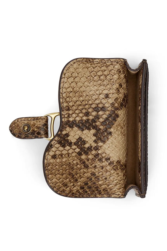Akcesoria Lauren Ralph Lauren portfel damski skórzany 432P15689 zielony