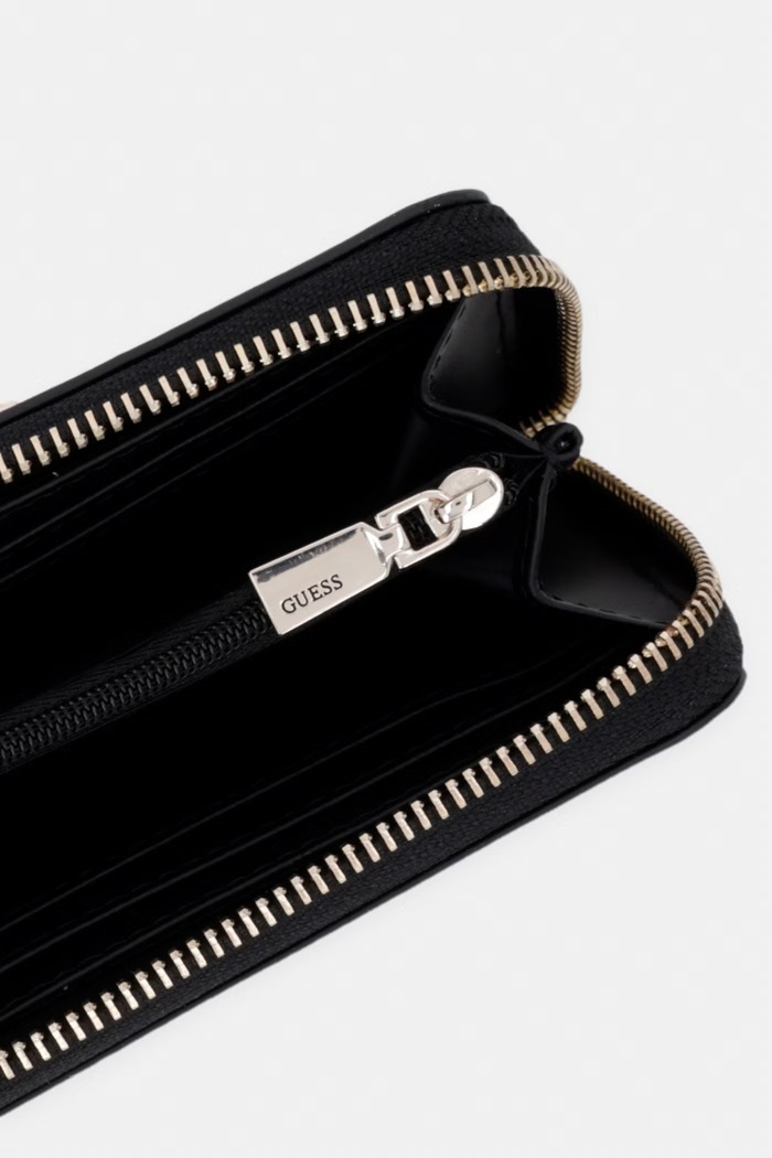 Doplnky Guess peňaženka dámska z imitácie kože AUDREY SWVG97.34140 čierna