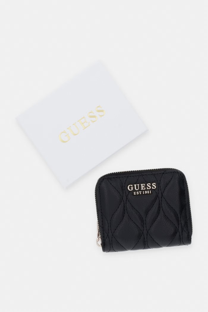 Guess portofel pentru femei, cu imitație de piele MAXINE SWQG97.33137 negru