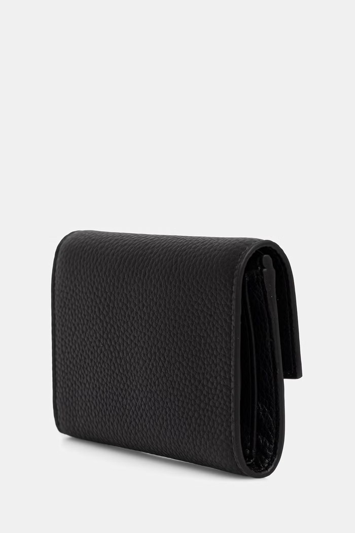 Calvin Klein portfel RFID damski skórzany LV04F1225G czarny AW26