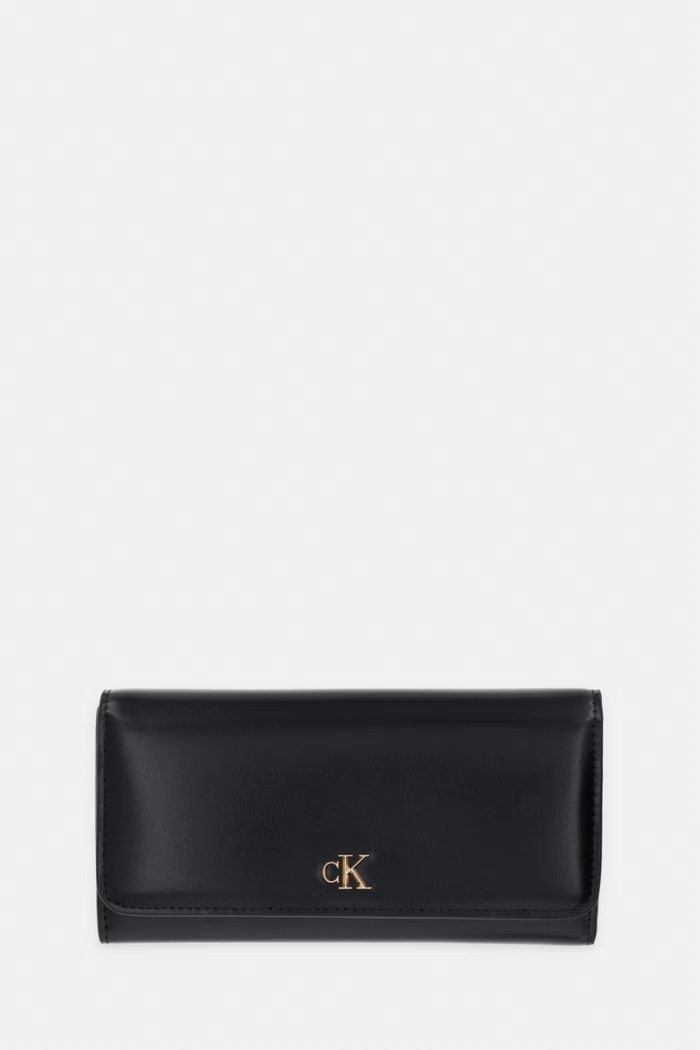 Calvin Klein peňaženka dámska kožená čierna LV04F1224G