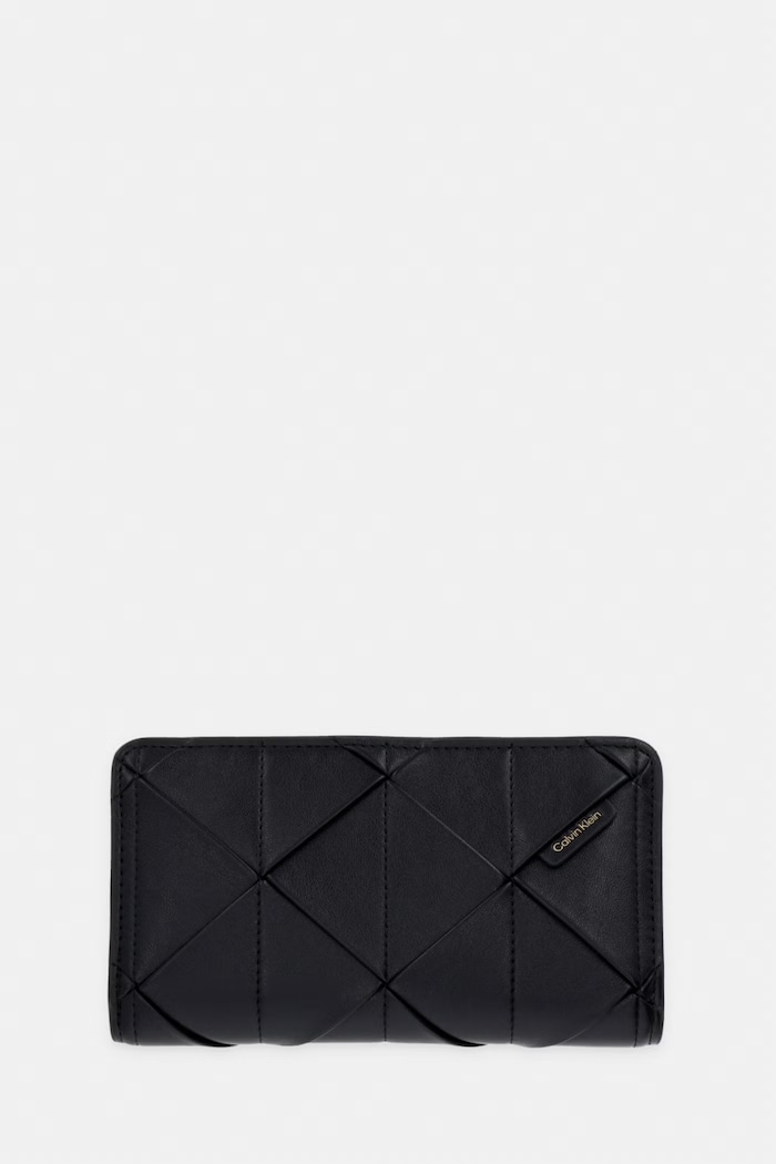 Calvin Klein peňaženka dámska z imitácie kože čierna LV04F1221G