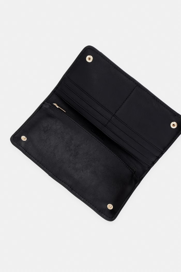Doplnky Calvin Klein peňaženka dámska z imitácie kože LV04F1221G čierna