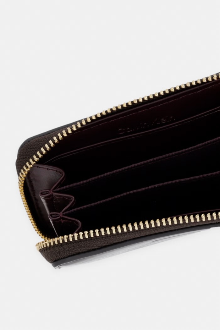 Accessori Calvin Klein portafoglio da donna in similpelle LV04F1201G marrone