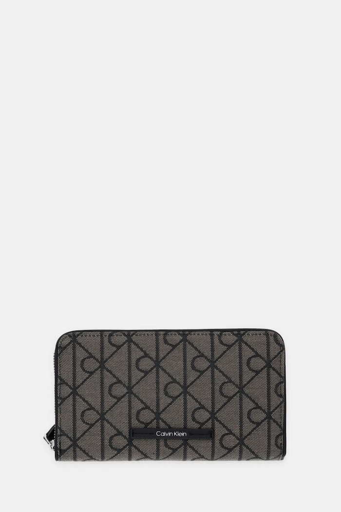 Calvin Klein portfel RFID damski beżowy LV04F1163G