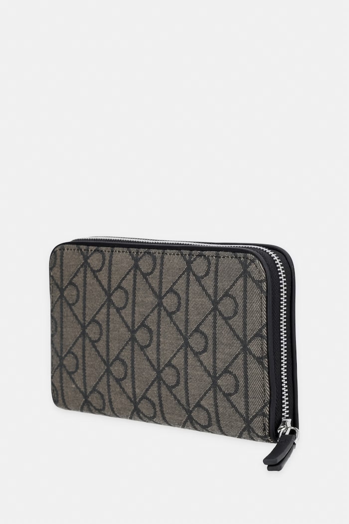 Calvin Klein portfel RFID damski LV04F1163G beżowy AW26