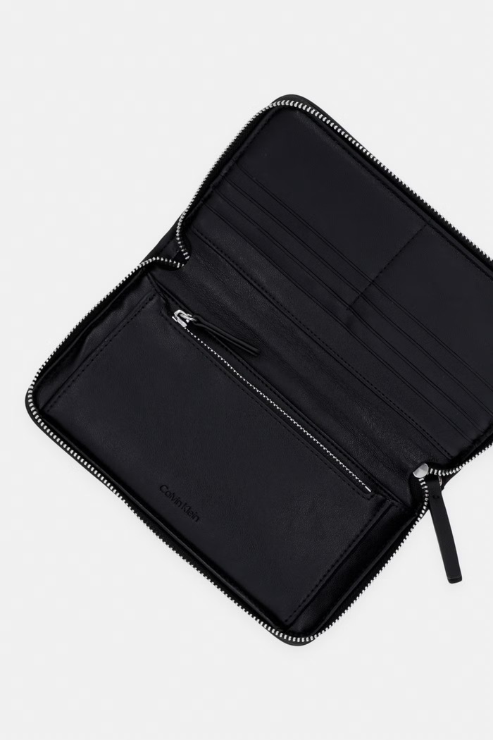 Akcesoria Calvin Klein portfel RFID damski LV04F1163G beżowy