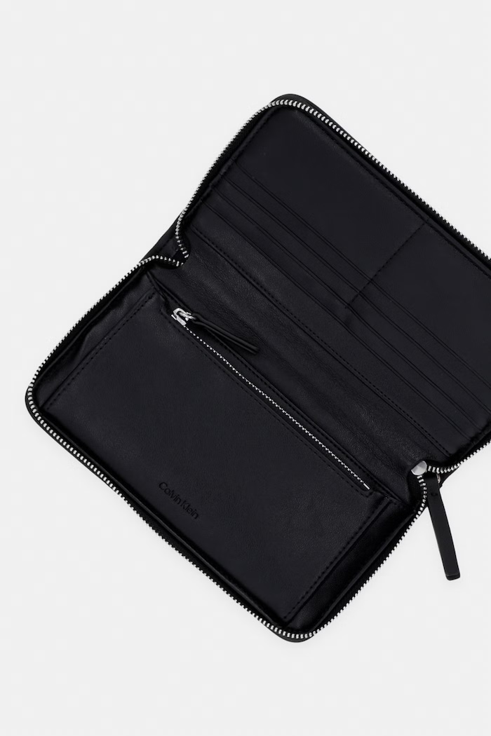 Akcesoria Calvin Klein portfel RFID damski LV04F1163G beżowy