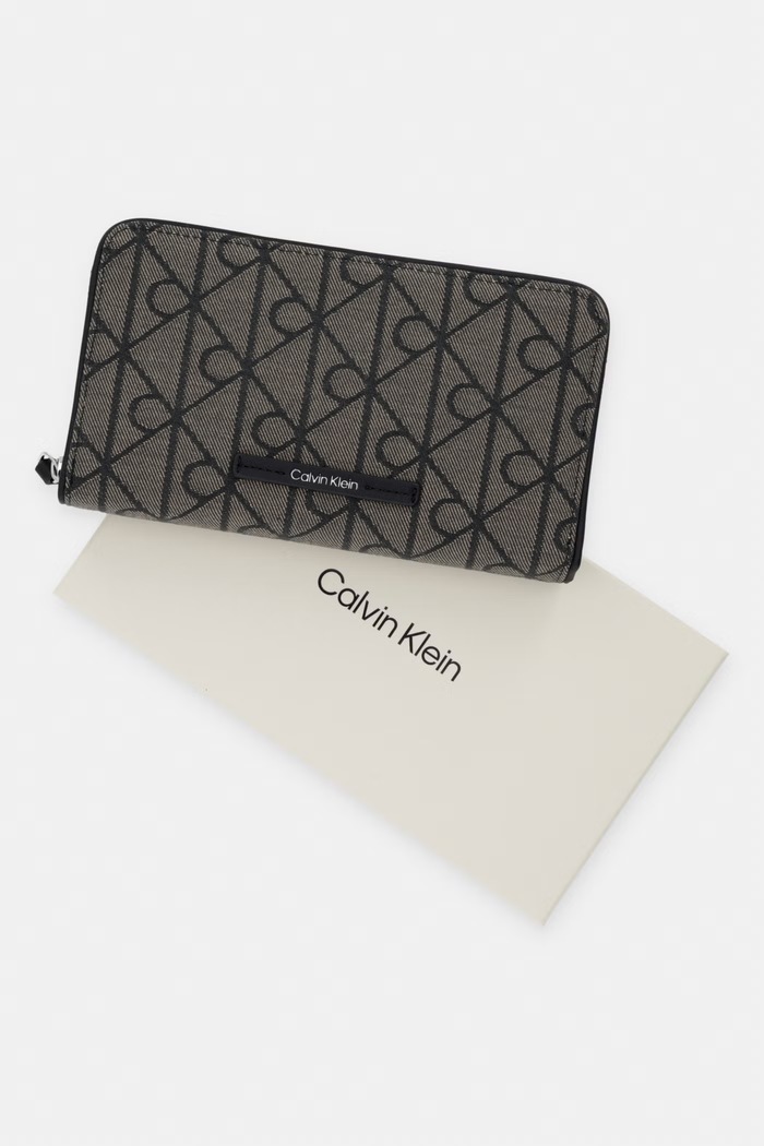 Calvin Klein portfel RFID damski LV04F1163G beżowy