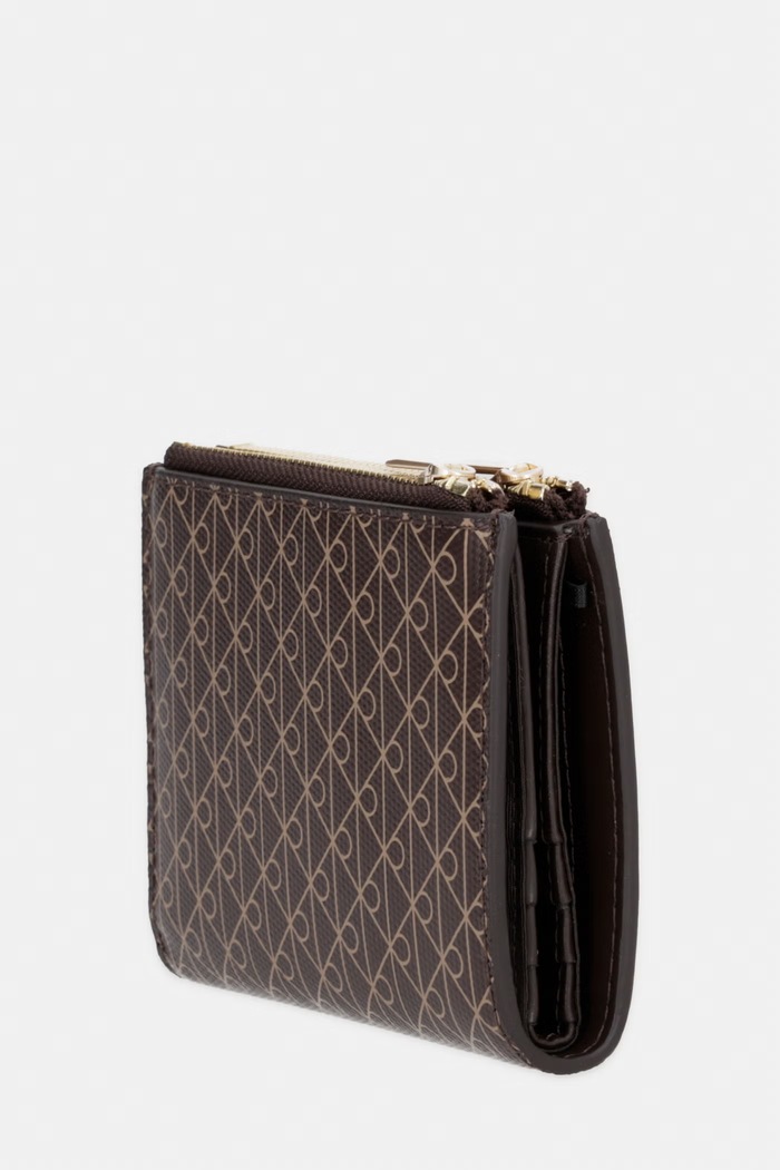 Calvin Klein portofel RFID pentru femei cu imitație de piele LV04F1161G maro AW26