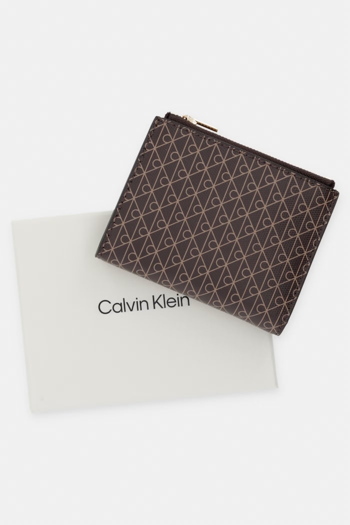 Calvin Klein portofel RFID pentru femei cu imitație de piele LV04F1161G maro