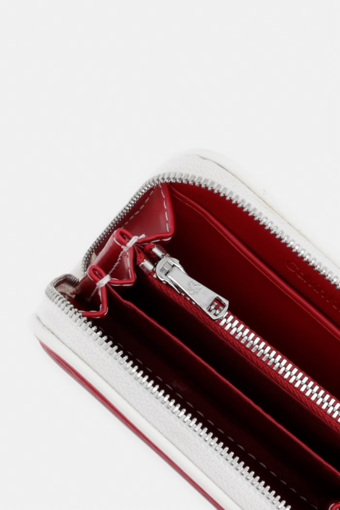 Accesorii Calvin Klein portofel RFID pentru femei cu imitație de piele LV04F1143G rosu