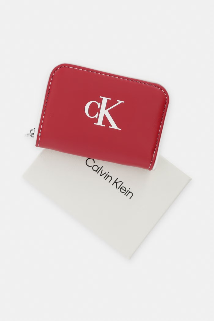 Calvin Klein portofel RFID pentru femei cu imitație de piele LV04F1143G rosu