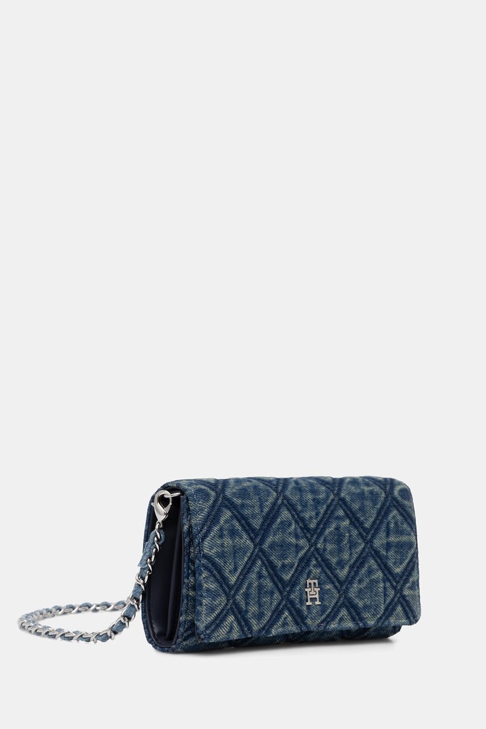 Tommy Hilfiger πορτοφόλι γυναικείο ντένιμ AW0AW18903 μπλε AW26