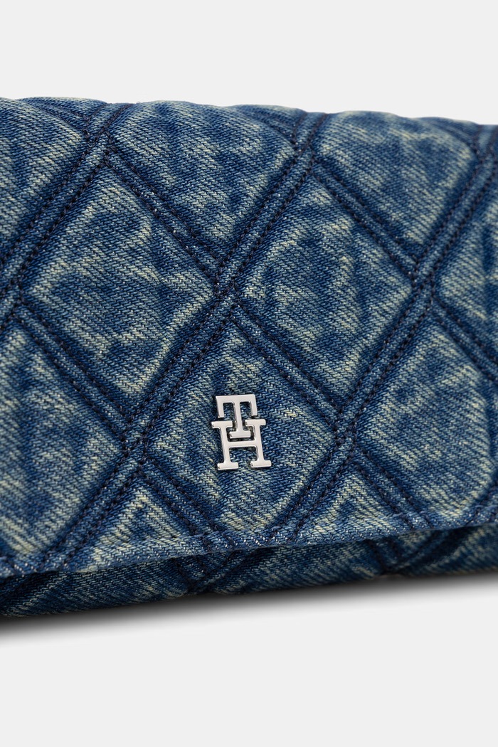 Tommy Hilfiger πορτοφόλι γυναικείο ντένιμ μπλε AW0AW18903