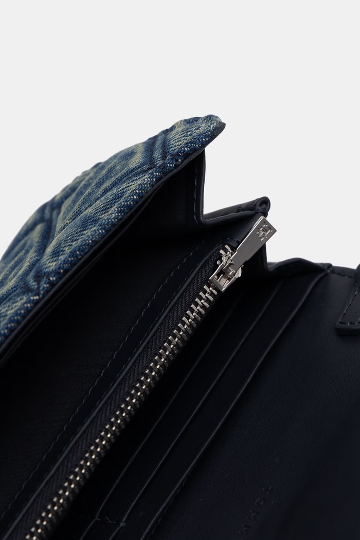 Tommy Hilfiger πορτοφόλι γυναικείο ντένιμ AW0AW18903 μπλε