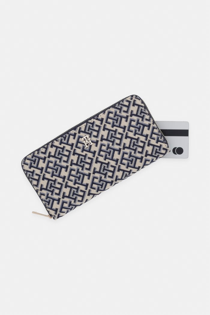 Tommy Hilfiger portfel damski beżowy AW0AW18796