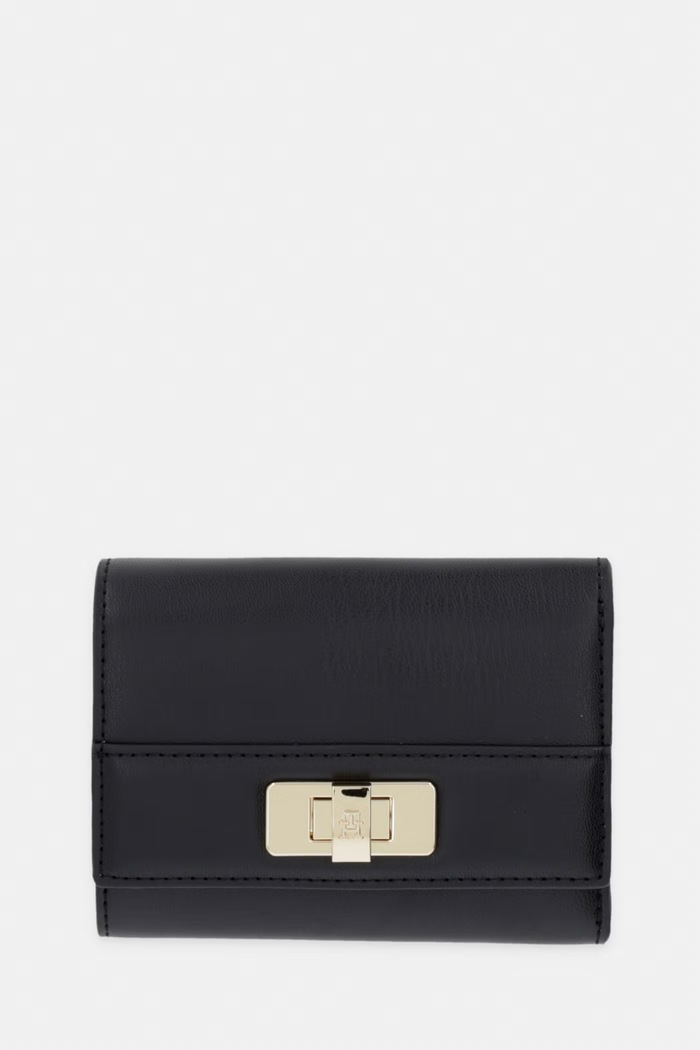 Tommy Hilfiger peňaženka dámska z imitácie kože čierna AW0AW18703