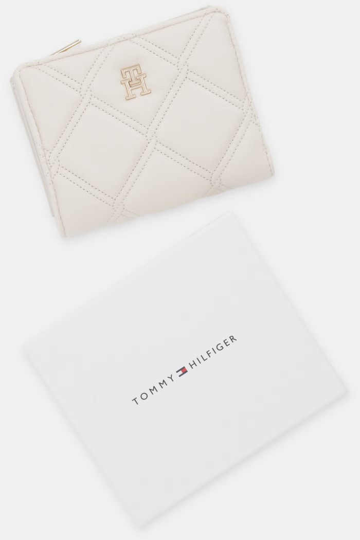 Tommy Hilfiger πορτοφόλι γυναικείο από απομίμηση δέρματος AW0AW18701 μπεζ