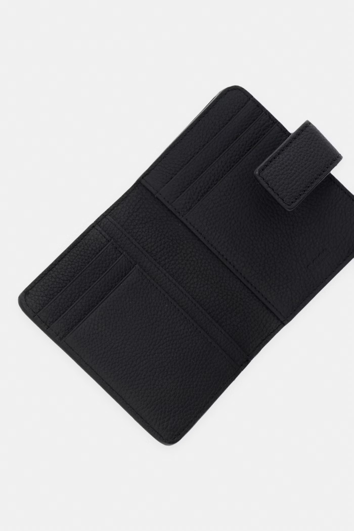 Accesorii BOSS portofel pentru femei, din piele Lenah new Sm Wallet 50568170 negru