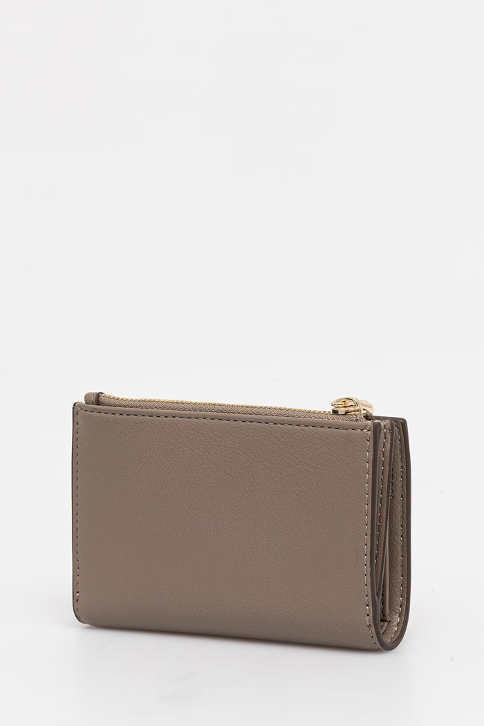 BOSS portfel damski z imitacji skóry Sandy New SM Wallet 50567620 beżowy AW26