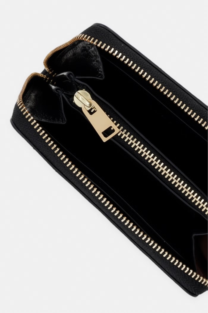 Akcesoria Tory Burch portfel damski skórzany Charlie 186098 czarny