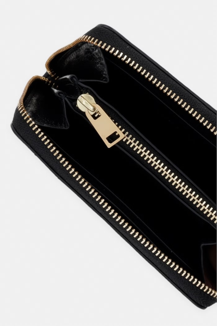 Akcesoria Tory Burch portfel damski skórzany Charlie 186098 czarny