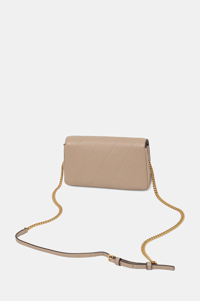 Doplnky Tory Burch crossbody kabelka dámska kožená Charlie 186041 béžová
