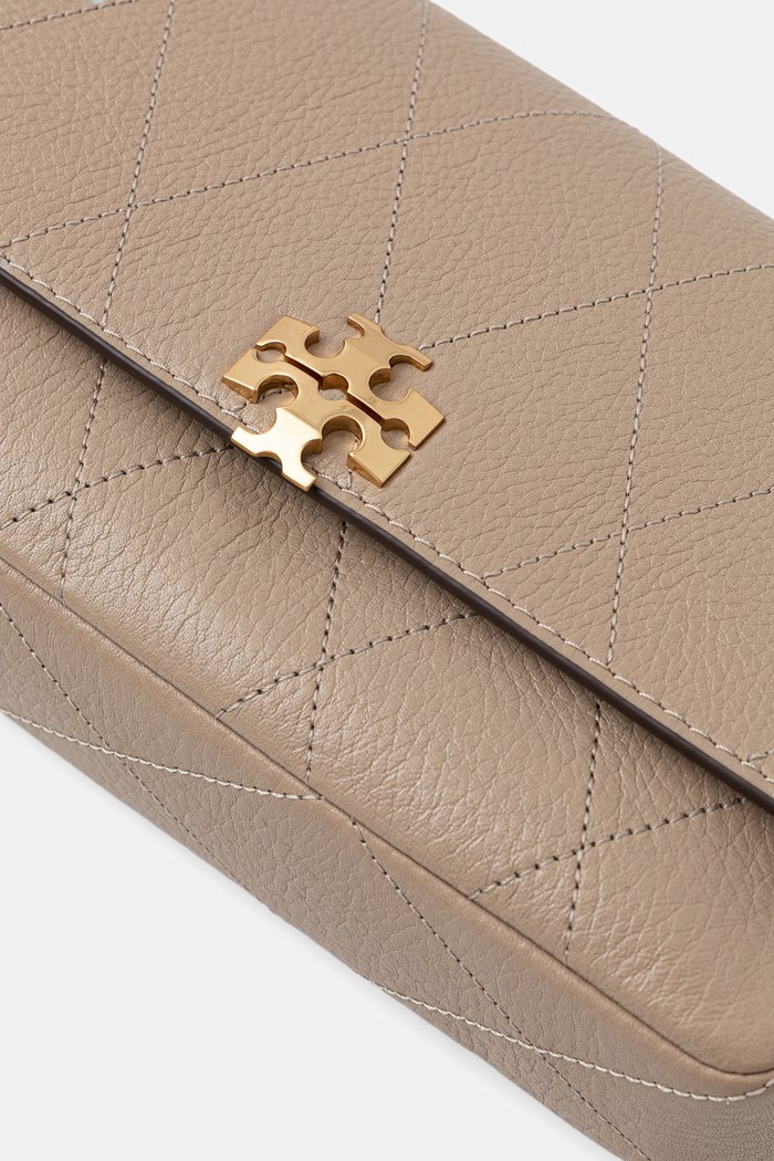Tory Burch crossbody kabelka dámska kožená Charlie béžová 186041