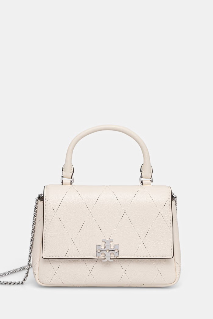 Tory Burch crossbody kabelka dámska kožená Charlie béžová 186032