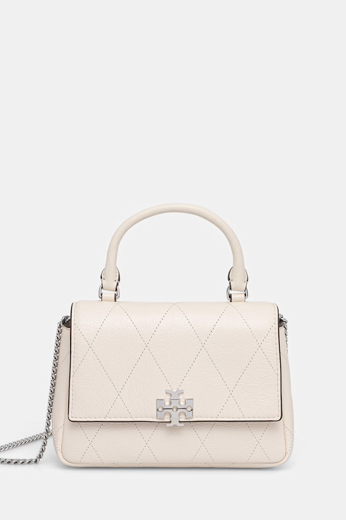 Tory Burch crossbody kabelka dámska kožená Charlie béžová 186032