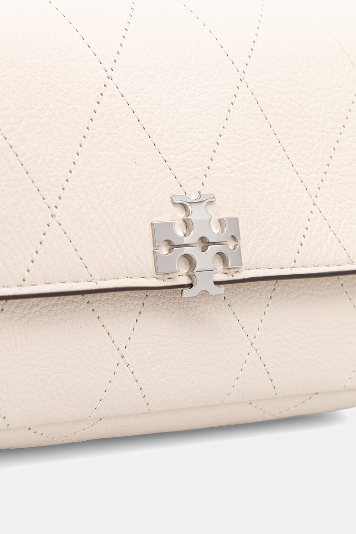 Tory Burch crossbody kabelka dámska kožená Charlie béžová 186032
