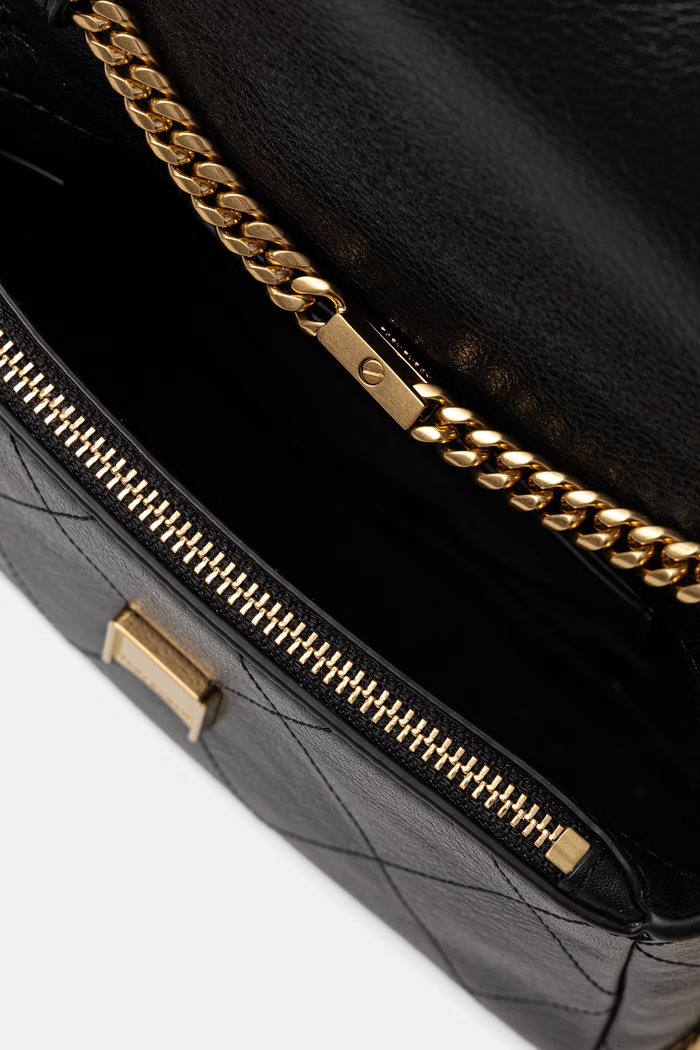 Tory Burch crossbody kabelka dámska kožená Charlie 186032 čierna