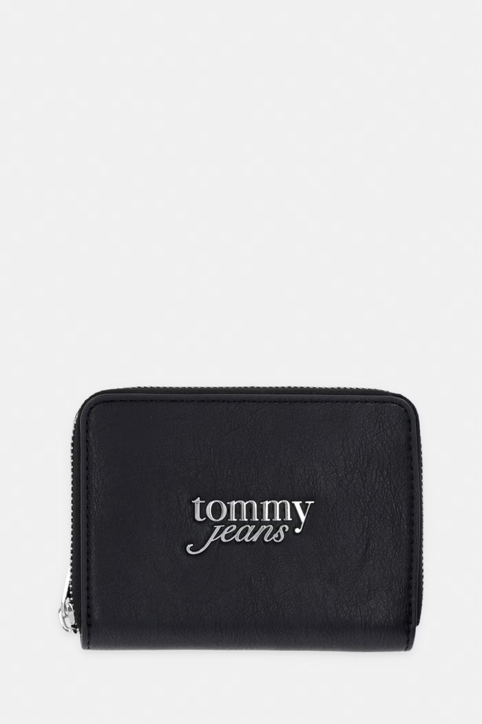 Tommy Jeans peňaženka dámska z imitácie kože čierna AW0AW18794