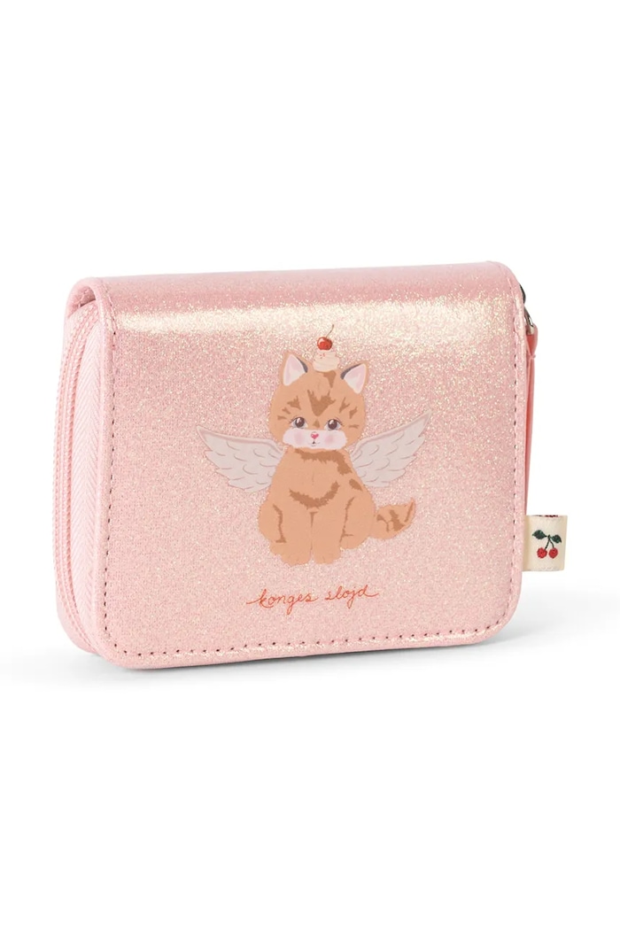 Dziewczynka Konges Sløjd Portfel dziecięcy CAT WALLET KS105936.9BY2 różowy