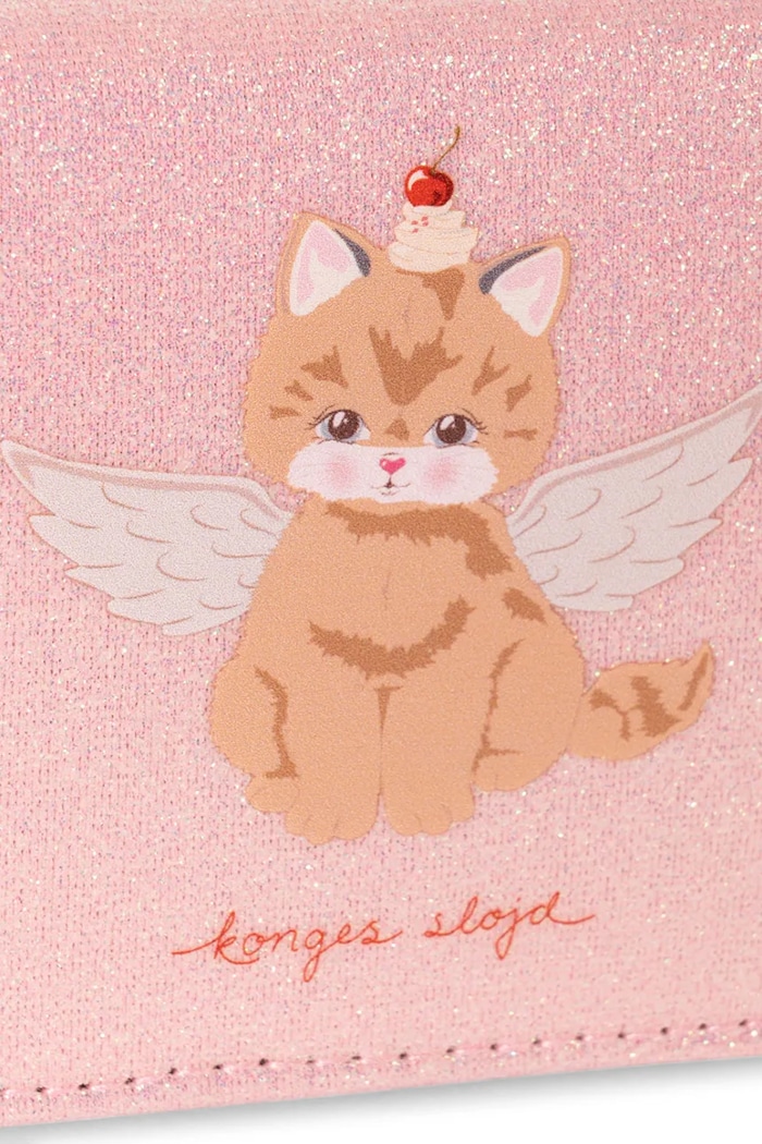 Portfel dziecięcy CAT WALLET Konges Sløjd KS105936.9BY2 różowy