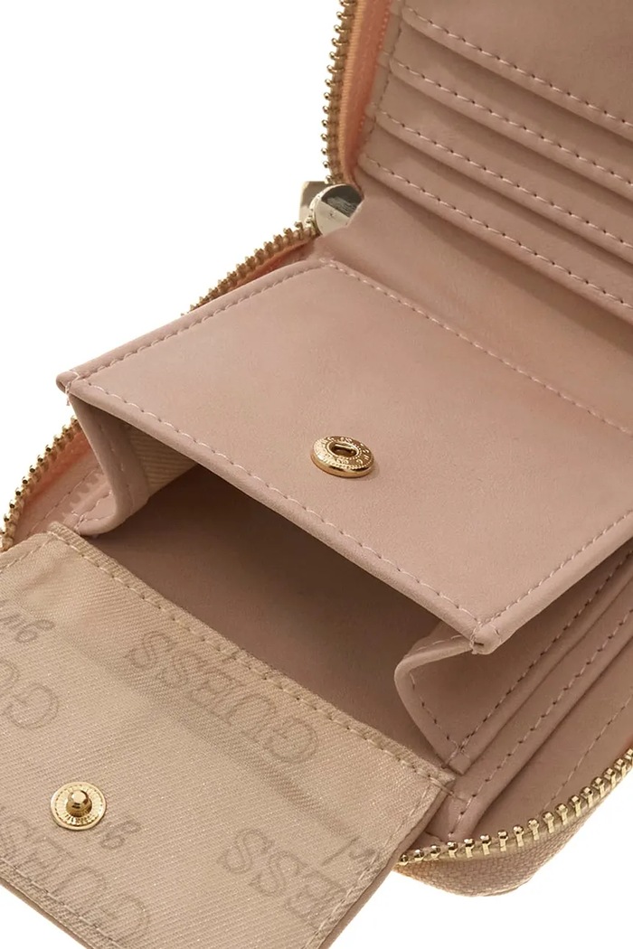 Portfel dziecięcy z imitacji skóry Guess różowy J6BZ31.W4041.9BY2
