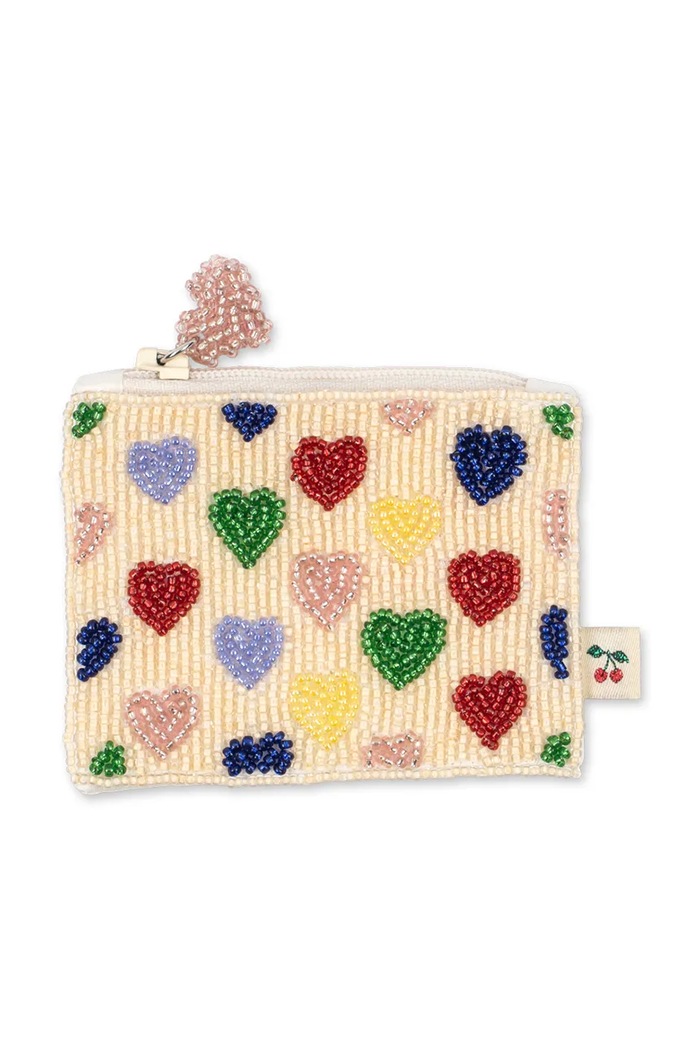 Konges Sløjd Πορτοφόλι για κέρματα παιδικό COEUR BEADED WALLET KS105953.9BY2 πολύχρωμο AW26