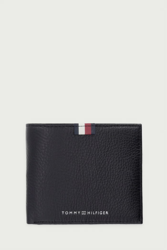 Tommy Hilfiger Portfel skórzany czarny AM0AM13340