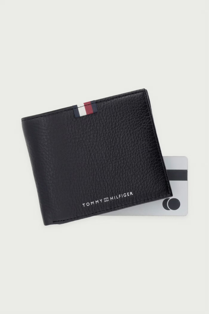 Portfel skórzany Tommy Hilfiger AM0AM13340 czarny