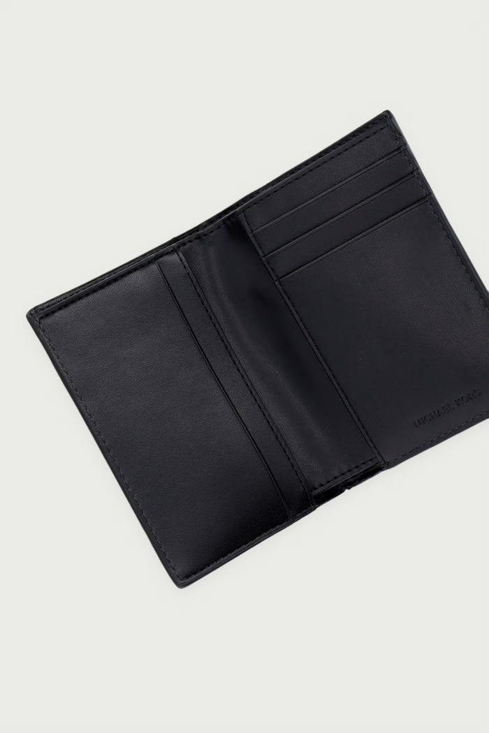 Akcesoria Michael Kors Etui na karty męskie z imitacji skóry HUDSON 39F6LHDF0B czarny