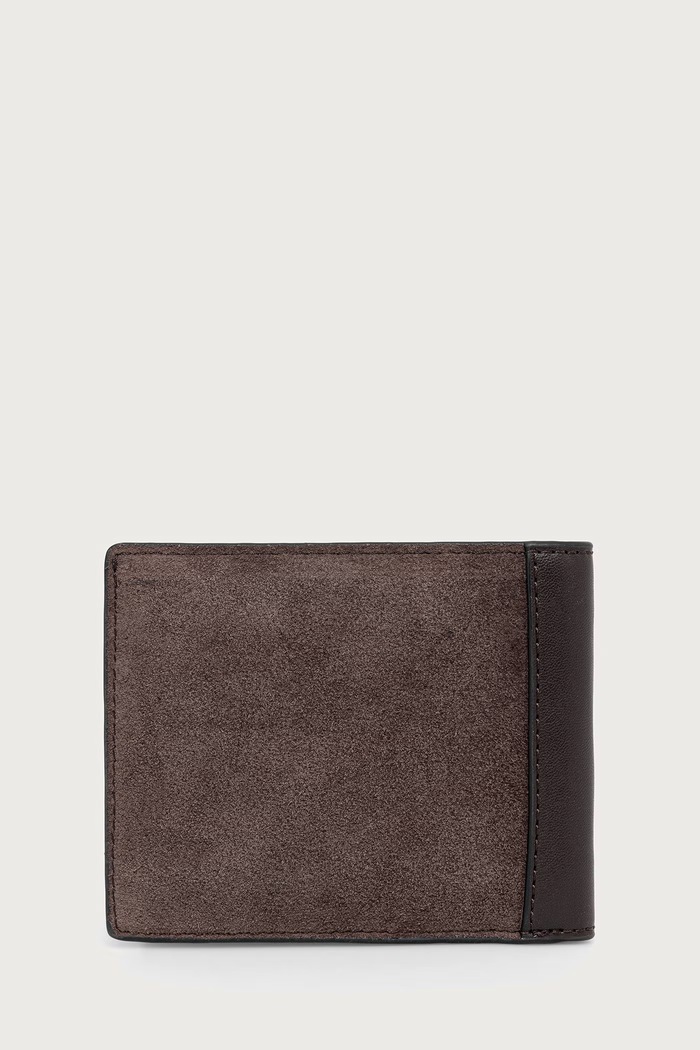Michael Kors Portfel męski zamszowy MASON 39F6BMSF5S brązowy AW26