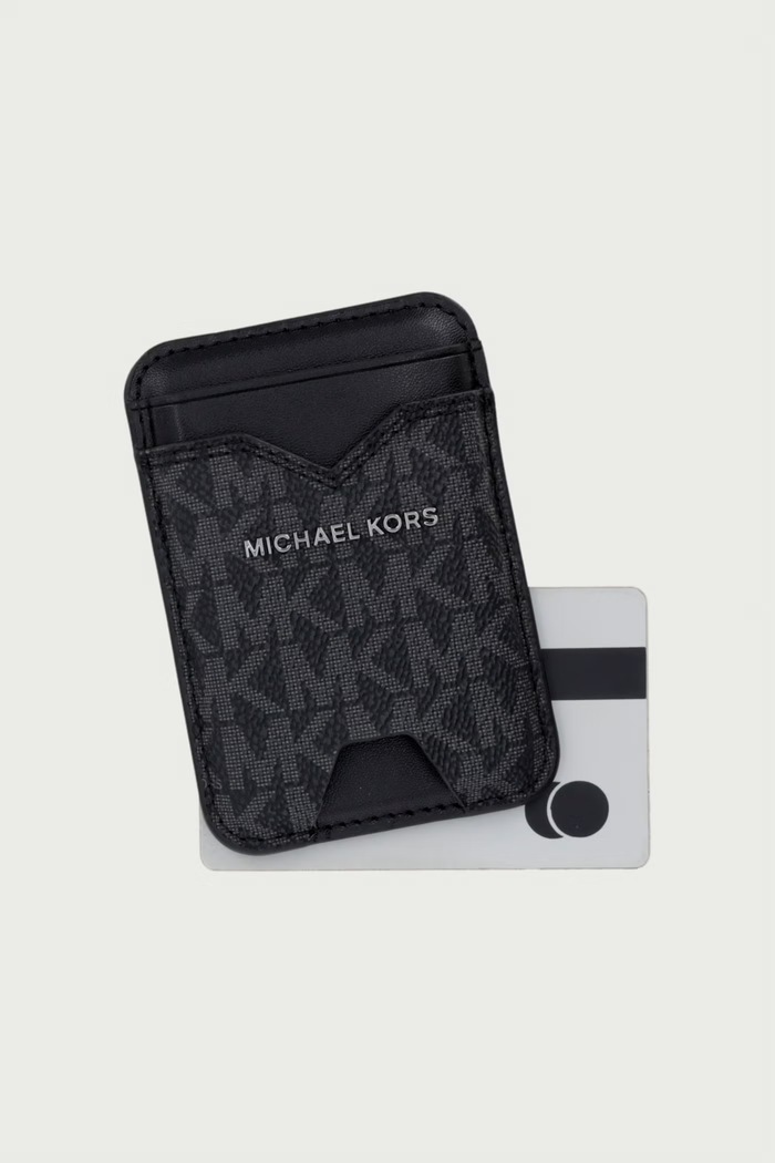Akcesoria Michael Kors Etui na karty męskie z imitacji skóry HUDSON 39F6LHDM0O czarny
