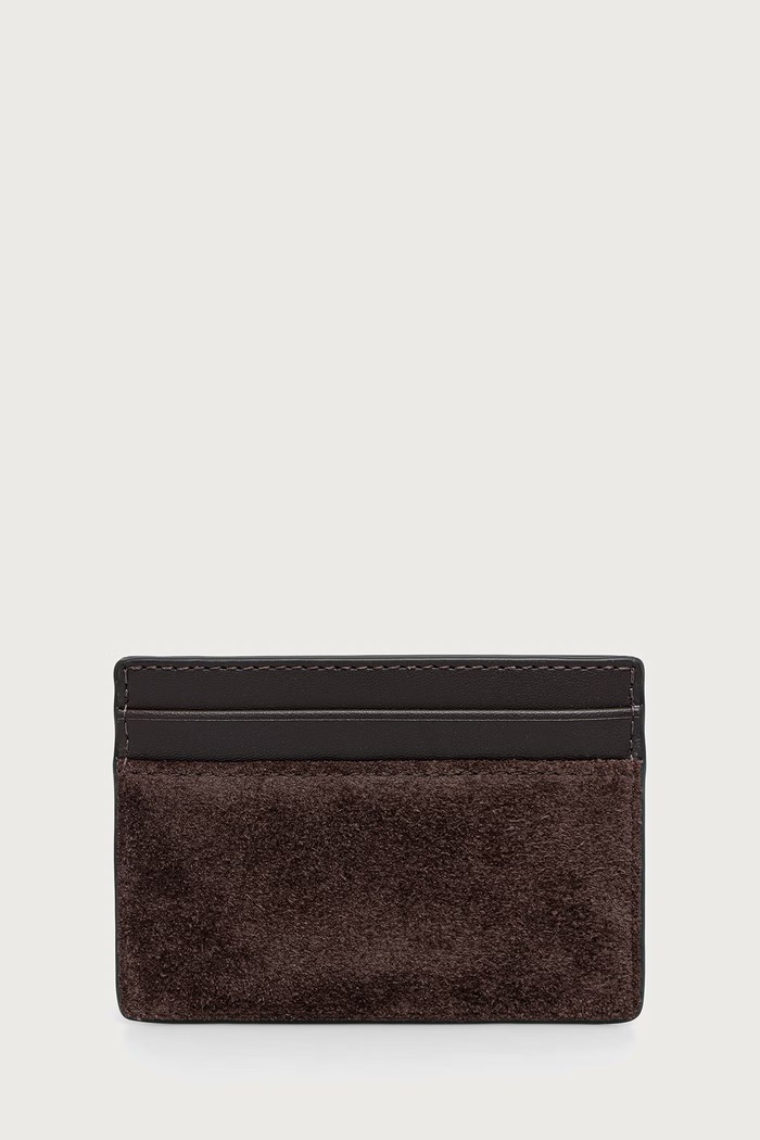 Michael Kors Etui na karty męskie skórzane MASON 39F6SMSD1S brązowy AW26