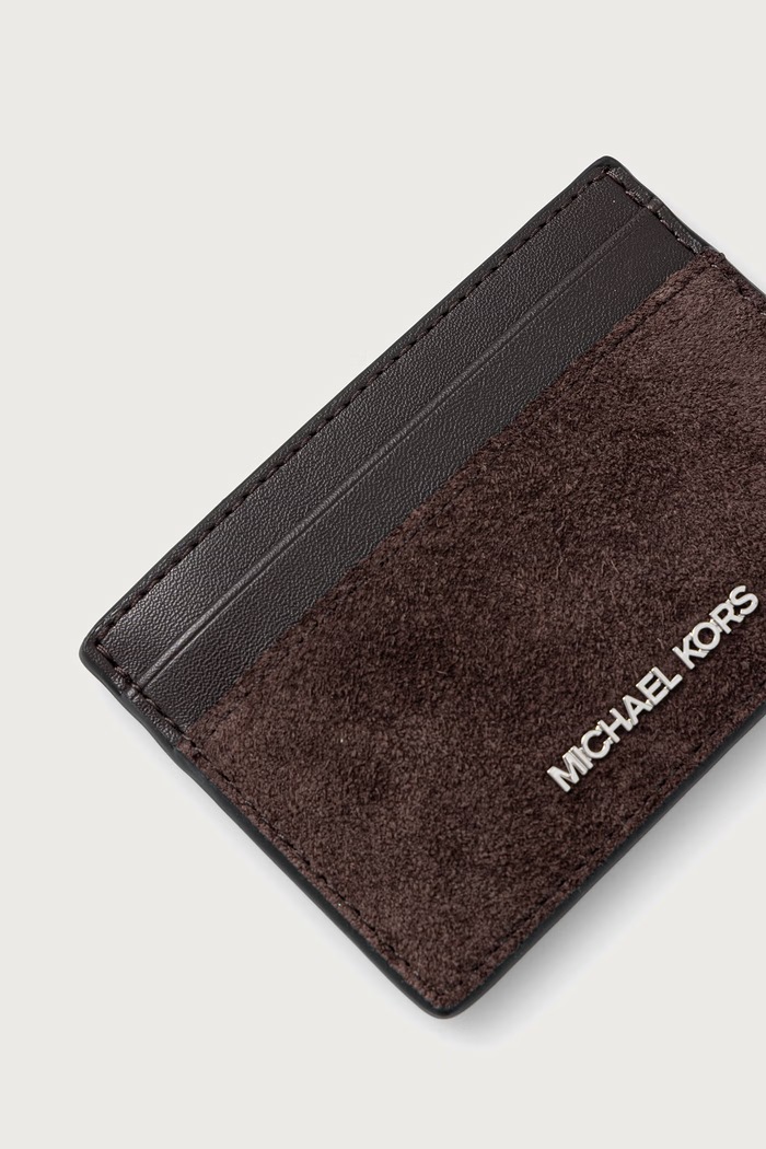 Akcesoria Michael Kors Etui na karty męskie skórzane MASON 39F6SMSD1S brązowy