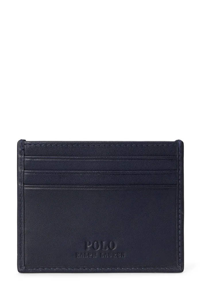 Polo Ralph Lauren Portfel damski skórzany 405P16240 granatowy AW26